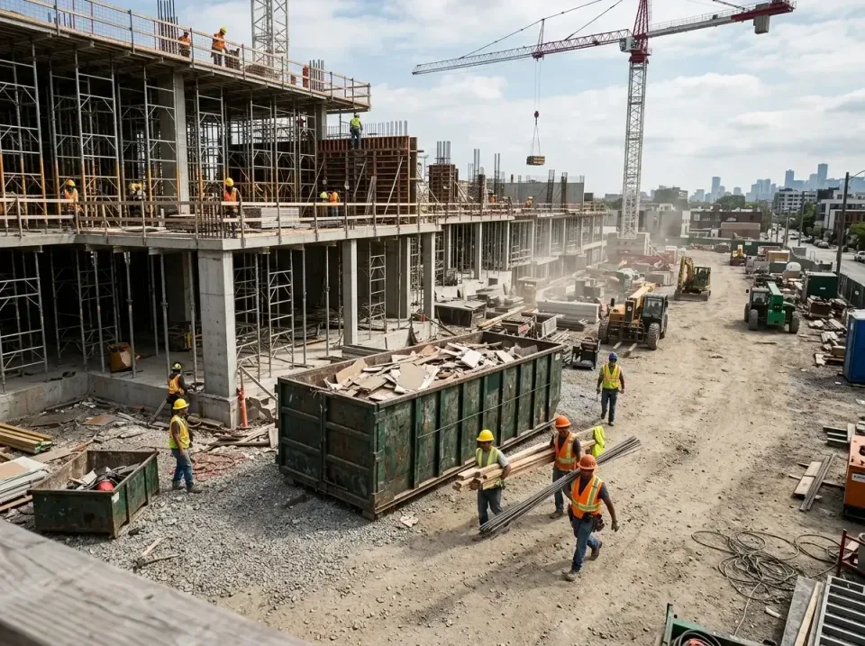 commercial-construction-site-w-002 — frequently asked questions, Low Cost Construction Dumpster Rental in New Prague, MN